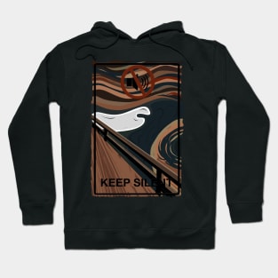 Munch keep silent - The scream adaptation Hoodie